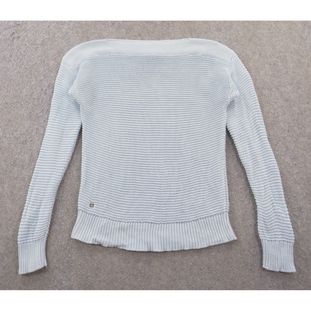 Lauren Ralph Lauren Sweater Womens Medium Blue Knit Pullover Round Neck